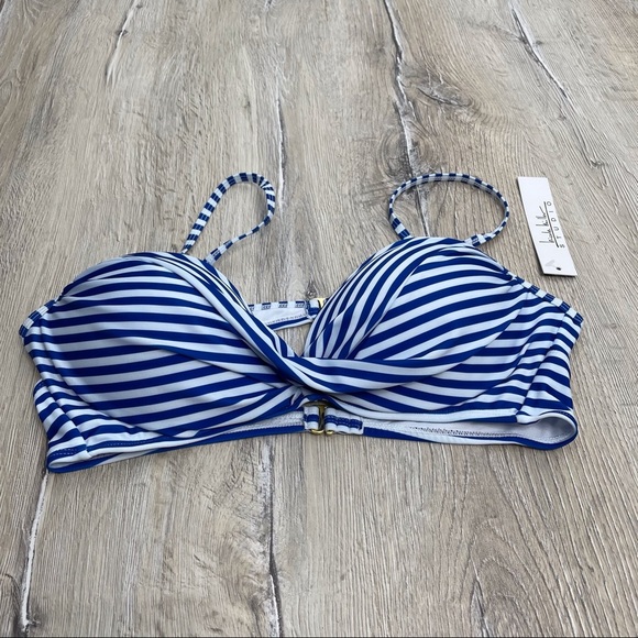 Nicole Miller Striped Bikini Top - Picture 7 of 10